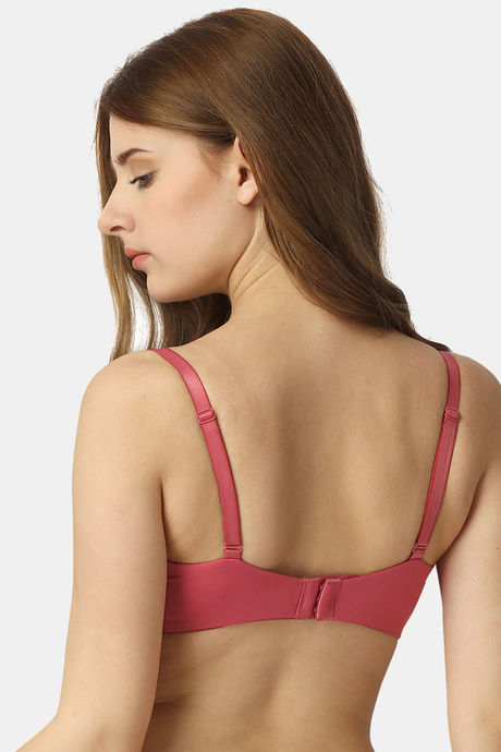 Soie Padded Non Wired Full Coverage T-Shirt Bra - Desert Rose — image 2